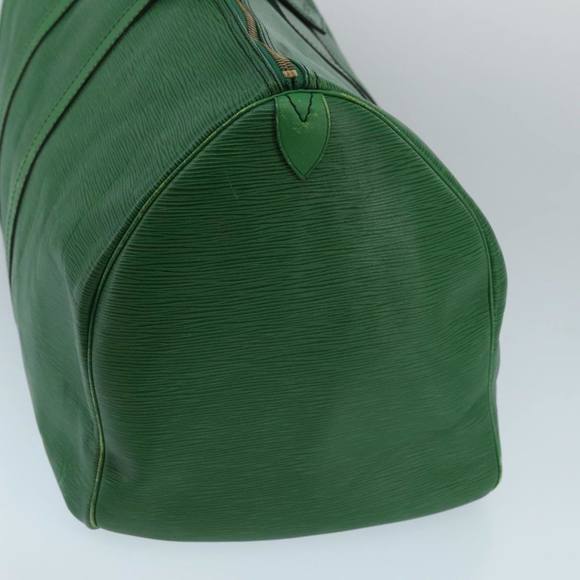 LOUIS VUITTON Epi Keepall 55 Boston Bag Green M42954 LV Auth 98046 - Picture 4 of 16